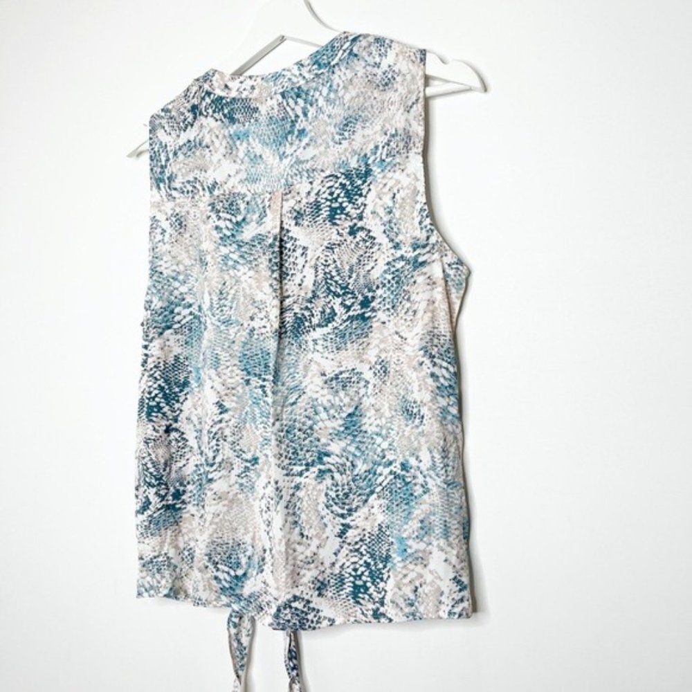 TART Liya Python Print Tie Front Blouse NWT - image 9